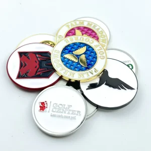 Metal Ball Markers Golf Accessory with Your Own Logo Magnetic Alphabet Golf Ball Marker