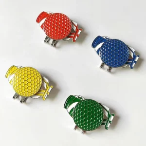 Metal Golf Glove Ball Marker with Magnetic Hat Clips Custom Logo Golf Accessories Golf Gift