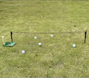 Metal Golf Putting Training Aid for Precision Golf Alignment String Line Putting Trainer String Line Golf Putting Alignment Tool