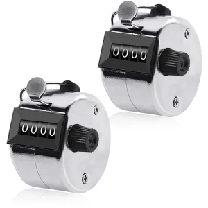 Metal Golf Score Shot Stroke Counter with Clip Easy Carry Golf Training Aids Golf Accessory