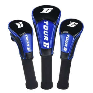 Metal PU Golf Fairway Wood Club Headcovers