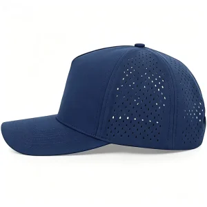 Micro Vent Hole Structure Lightweight Skin Friendly Summer Laser Cut Baseball Cap for Youth Golf Fitness and Daily Commute Use