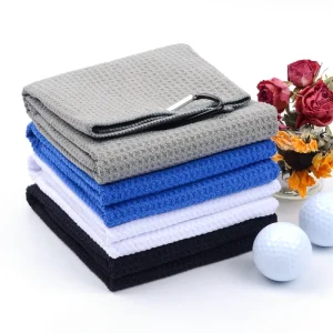 Microfiber Golf Towels Set Microfiber Fabric Waffle Pattern Towels Pickleball Towel Unisex Pineapple Grid Golf Towel
