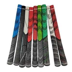 Midsize Bulk Non Slip Rubber Golf Grips Custom Hybrid Iron with OEM Logo for Golf Club