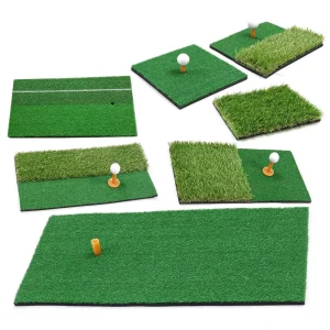 Mini Artificial Turf Golf Hitting Mat 30*30/30*60cm Portable Practice Training Aid Golf Swing Mat for Outdoor Indoor