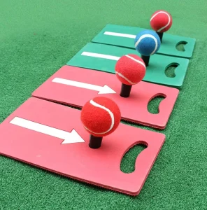 Mini Golf Hitting Mat with Golf Rubber Tees for Kids Junior Golf Hitting Practice Golf Swing Training Aids