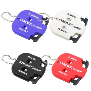 Mini Golf Score Counter Plastic Putt Stroke Counter with Key Chain Training Aids for Enthusiasts