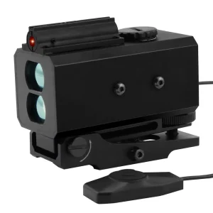 Mini Laser Rangefinder LE032 Aluminum High-Precision 1200 Meters with Four-Way Adjustable Mount