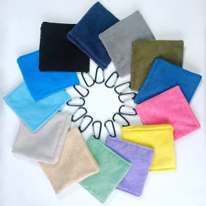 Mini Microfiber Golf Towel with Hook Custom Logo Soft Small Golf Club Towel Golf Ball Cleaning Towels Cleaner Accessories