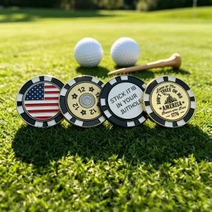 Minimal Look Poker Chips Golf Markers Consistent Batch Quality Personalized Golf Poker Chip Set