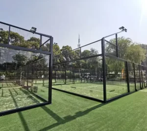 Mobile Durable Steel 12mm PU Latex Backing Artificial Grass Tennis Court 20x10M Temporary Portable Elevated Platform Outdoor
