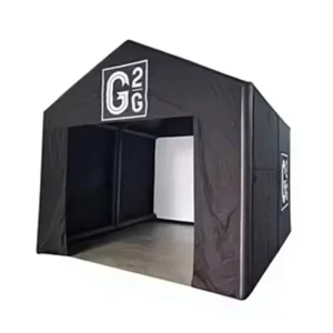 Mobile Inflatable Waterproof Golf Simulator Enclosure Tent with Easy Setup for Indoor and Outdoor Training