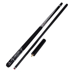 Model 8002 2 Piece Fiberglass Shaft Stainless Steel Joint Pool Cue 12.5mm Tip Lightweight Durable 145cm