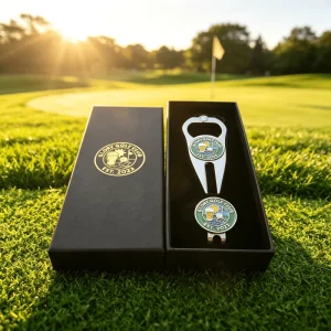 Modern Luxury Own Design Custom Made Professional Funny Ball Marker Golf Set Box Quality