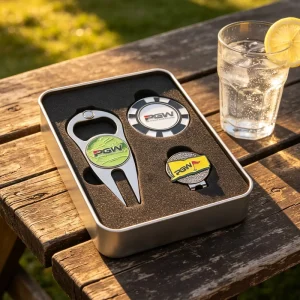 Modern Luxury Own Design Custom Made Professional Funny Divot Repair Tool Marker Gift Set