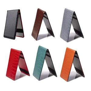 Multi Color Premium PU Leather Crocodile Skin Card Holder Yardage Book Cover Custom Golf Scorecard Holder