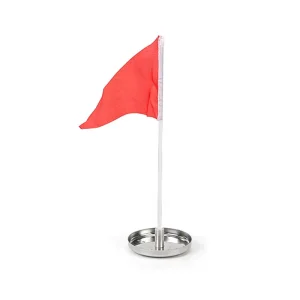 Multi Function Stainless Steel Golf Hole Cup with Small Red Flag Small Golf Accessories and Supplies