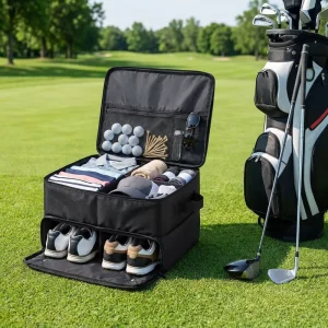 Multi-Functional Waterproof Golf Trunk Organizer Portable Large-Capacity Sports Storage