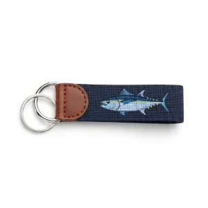 Multi Pattern Needlepoint Key Fob Custom Logo Metal Split Key Ring Outdoor Fishing Promotional Gift Key Chain
