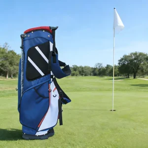 Multi Pocket Waterproof Golf Stand Bag Lightweight Durable 6 Way Divider Polyester