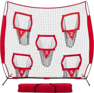 Multi Sport Trainer Flying Disc Net 5 Target Pockets for Throwing Football Flying Golf Training Equipment for Basketball