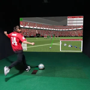 Multi Sports Projection Simulator Machine Golf Soccer Basketball Rugby Volleyball Arcade Game