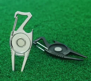 Multi-function Metal Bottle Opener Buckle Clip Magnetic Golf Divot Repair Tool Ball Marker