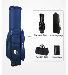 Multifunctional Golf Stand Bag Waterproof Standard Golf Bag Travelling Aviation Bag Large Capacity Package