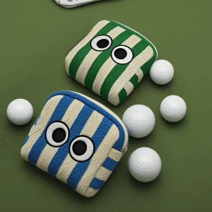 Multifunctional Lightweight Golf Accessories Storage Pouch Cute Canvas Golf Club Ball Holder Bag Mini Golf Ball Bags