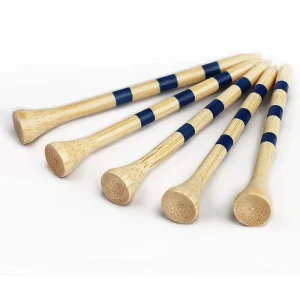 Natural 70mm Colorful with Customized logo Bamboo and Wooden Golf Tees