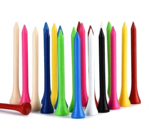 Natural Professional Tee System Plastic Golf Tees 3 1/4 Inch Wooden and Bamboo Golf Tees