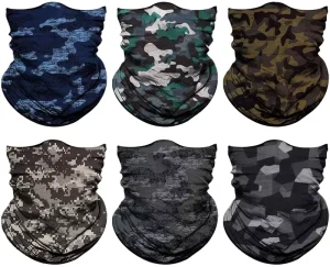 Neck Gaiter Unisex Headwear Bandana Head Wrap Face Scarf Mask Cover Warmer Balaclava Seamless Adults