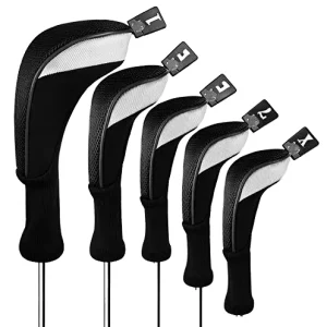 Neoprene Golf Club Head Covers for Driver, Iron, and Wood
