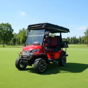 New 4 Seater Electric Golf Cart 48V Lithium Battery with 30-50Km/h Speed and 70-90km Range