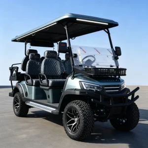 New 4 Seater Electric Golf Cart with Intelligent Battery Management System and Premium Canopy for Resort Transportation