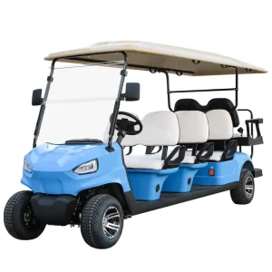 New 8 Seats 6+2 China Factory Custom Club Car Battery Operated Golf Carts Electric Golf Buggy