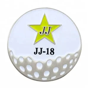 New Arrival Metal Magnetic Golf Ball Marker Eco friendly OEM Desgin Customized Hard Enamel Golf Ball Marker