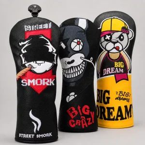 New Arrival Premium Leather Headcover Golf Custom Color Golf Club Headcover Scratch Resistant Golf Putter Head Cover