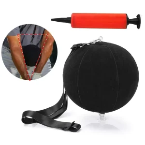 New Arrival Smart Inflatable Golf Swing Trainer Ball Eco friendly Material 15CM Size Black 55g Golf Beginners Training