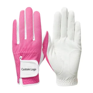 New Arrival Women Left Right Hand Golf Gloves Customized Logo Colored Golf Glove Mesh for Rain Wet All Weather