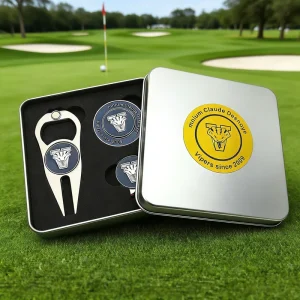 New Custom Golf Gift Set Vintage Style Bottle Opener Divot Tool Ball Marker Tokens Golf Poker Chips