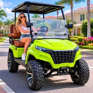 New Design 4 Passenger Custom Electric Lithium Battery Golf Cart Lifted Off Road with 30-50Km/h Speed for Resort Community