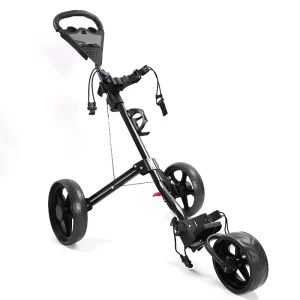 New Design Aluminium Three Wheel Golf Push Cart Portable Three Wheels Golf Trolley Foldable Hand Push Pull Golf Cart