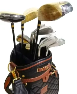 New Design Chinese Art Titanium Golden Golf Club Set