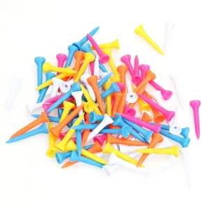 New Design Customized Latest Models Direct Sales Golf Tees Pink Crystal Plastic Short Unbreakable Golf Tees
