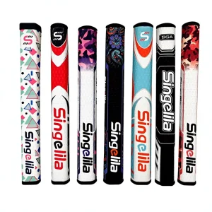 New Design Factory Price Customized Logo OEM Golf Grips PU Wrap and EVA Core Golf Putter Grip Pistol Shape Golf Club Grips