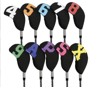 New Design Golf Iron Head Covers with Printed Numbers Ready to Ship