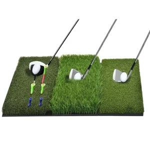 New Design Golf Training Mat Durable Grass 3 in 1 Collapsible Golf Hitting Mats