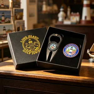 New Design Hot Selling Support Logo Custom Novelty Black Divot Tool With Clip