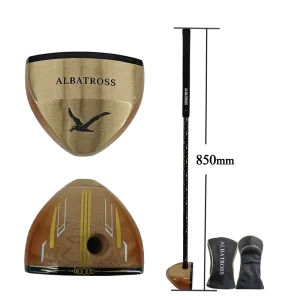 New Design Maple Golf Club Bottom Toe Covered by Precise Brass Park Golf Club